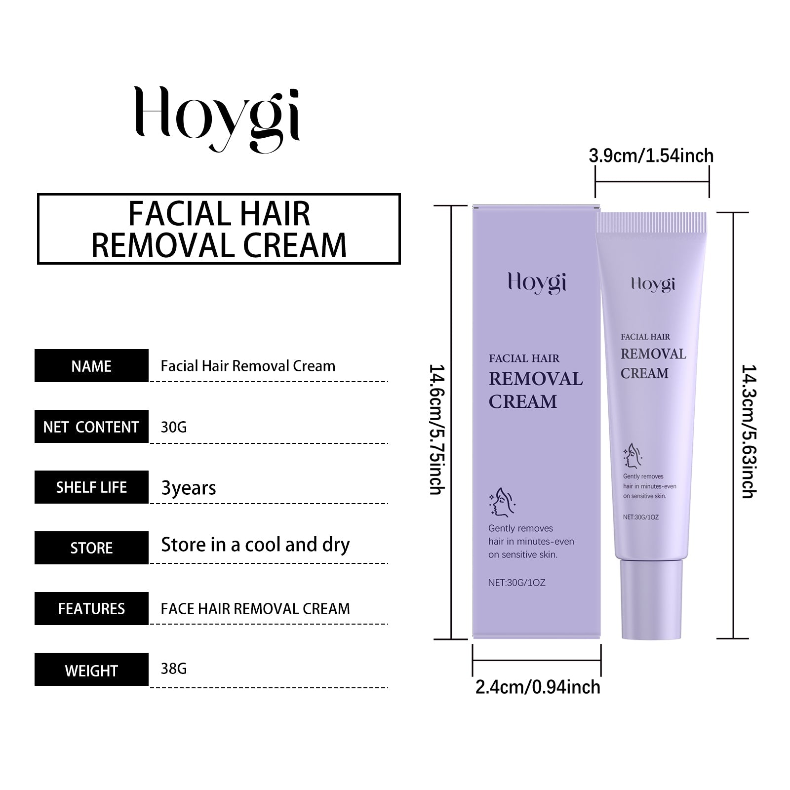 Smooth & Gentle Facial Hair Remover Cream