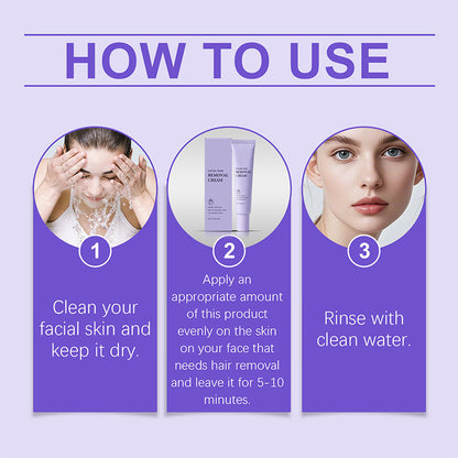 Smooth & Gentle Facial Hair Remover Cream